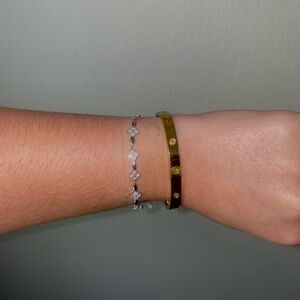 Moissanite Clover Bracalet